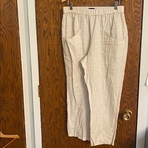 Quince Linen Tapered Ankle Pants